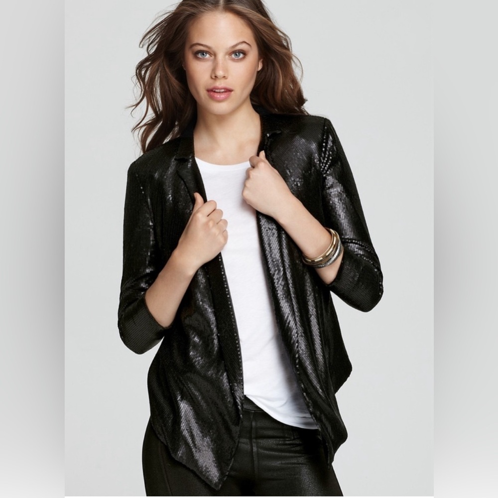 Ella Moss Sequin tuxedo jacket